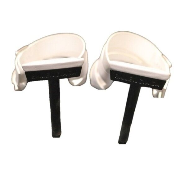 Balenciaga White Buckle Leather Open Toe Mules Stiletto Heel Silver 10 US 40 IT - Picture 9 of 11